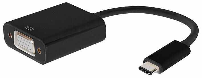 Pro Signal Adaptador USB 3.1 Type-C Macho a VGA Hembra - Negro