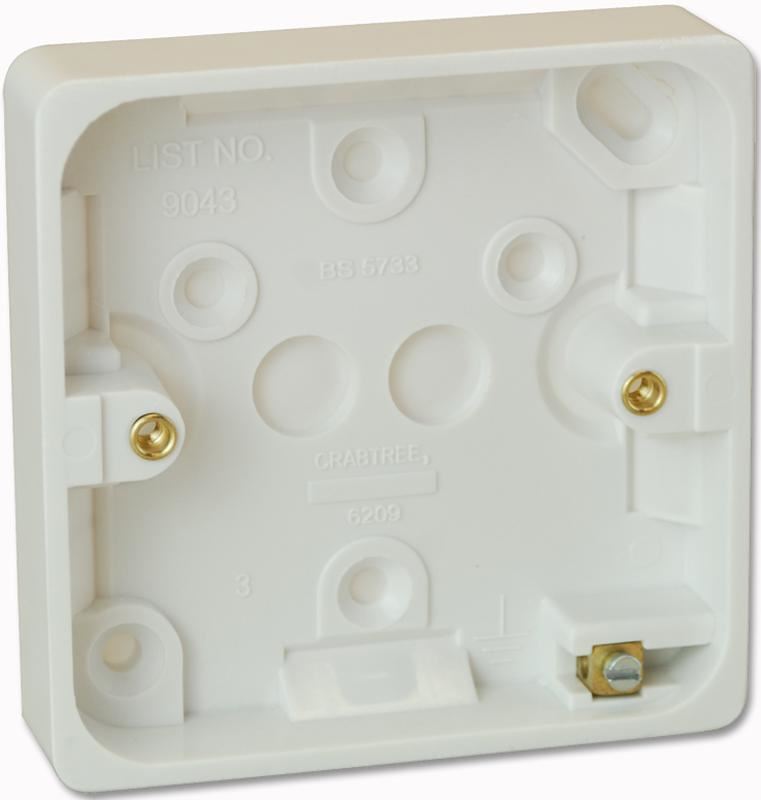 CRABTREE - 1-fach Aufputz-Dose 20mm tief