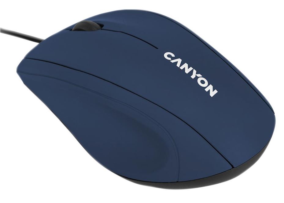 Souris optique USB CANYON, bleu saphir, 1000dpi