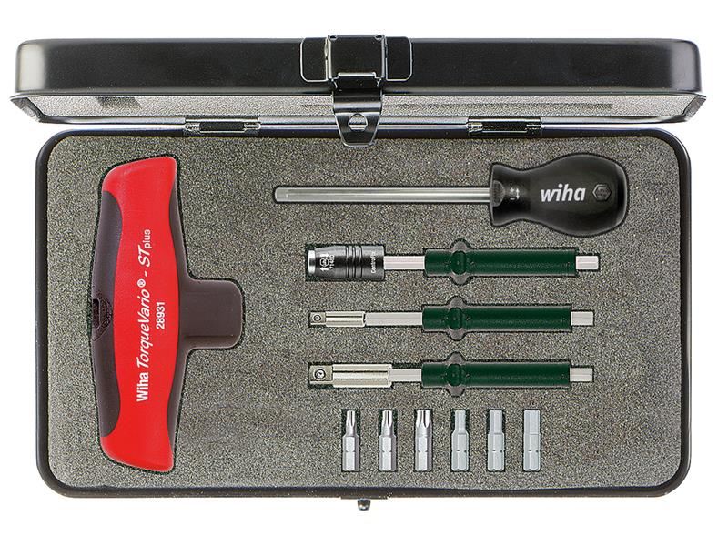 Wiha TorqueVario-S T Screwdriver Set, 11 Piece, 5-14Nm
