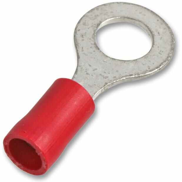 PRO POWER - Terminal Ring Crimp Merah 3.2mm 25A, Pek 100