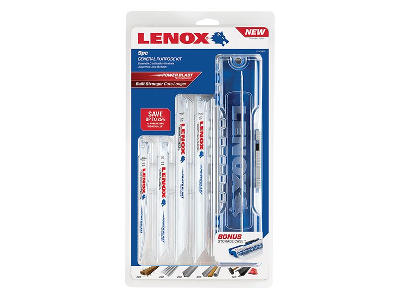 LENOX Universele reciprozaagbladen set, 9-delig