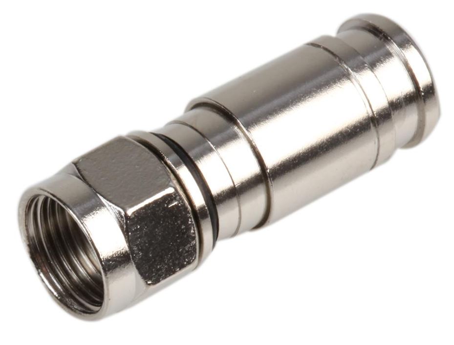 PROCEPTION Conector de Compressão F 75 Ohm, Pacote de 50