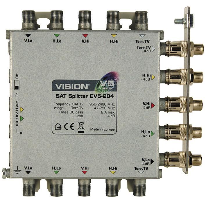 VISION EV5-204 Splitter 2 Vie a Divisione Uguale