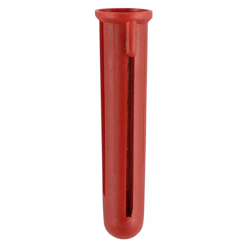 Timco Red Plastic Plugs, 30mm, Pack of 100
