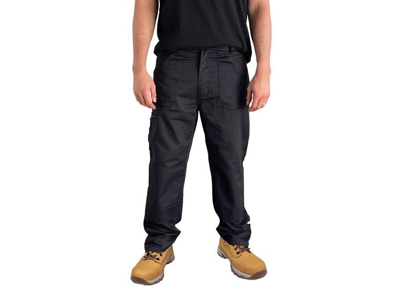STANLEY® Texas Cargo Arbeitshose, schwarz, Bund 30 Zoll, Beinlänge 31 Zoll