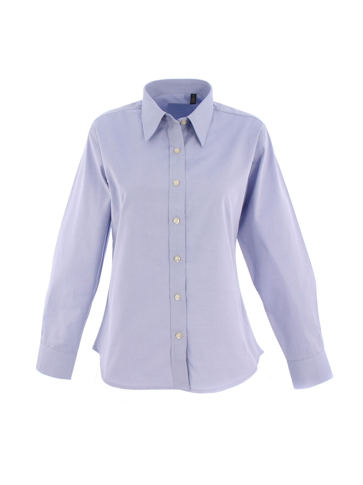 Uneek Women's Pinpoint Oxford Shirt - Light Blue, Size L