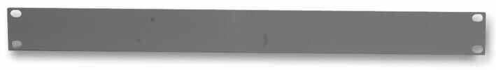 Penn Elcom Panel de Rack en Blanco 1U 19 Pulgadas, Gris