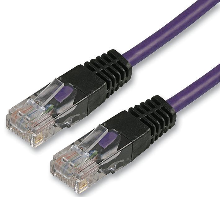 PRO SIGNAL - Câble croisé violet Cat5e 10m