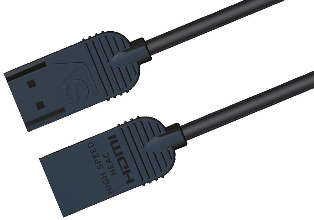 SY ELECTRONICS Cable HDMI Premium Alta Velocidad Ultra Slim, 2m Negro