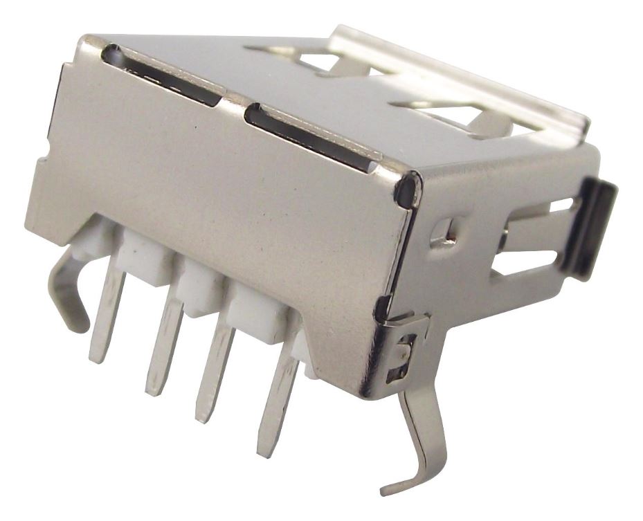 WURTH ELEKTRONIK Conector USB Tipo A en Ángulo Recto, THT