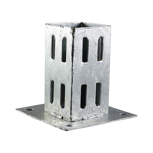 Timco נעל הברגה מיידית לעמודים, 75 מ״מ, מצופה אבץ בהתזה חמה