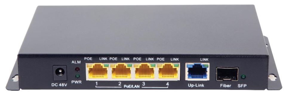 PRO WIFI מתג רשת ג'יגהביט PoE עם 4 יציאות 48V וחיבור SFP