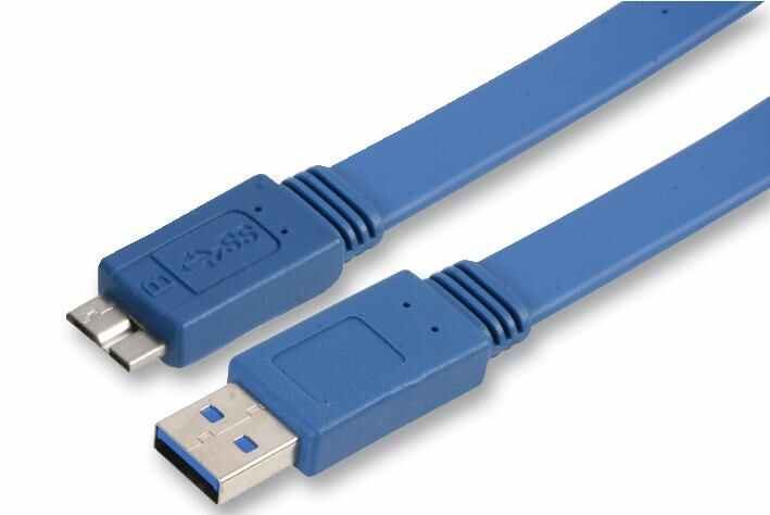 PRO SIGNAL 1m USB 3.0 A to Micro B Cable, Blue