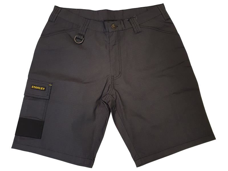 Short de cargo STANLEY Tucson, gris rip-stop, taille 36 pouces