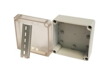 Multicomp Pro Plastic Junction Box, Transparent Lid, 125 x 125 x 75mm