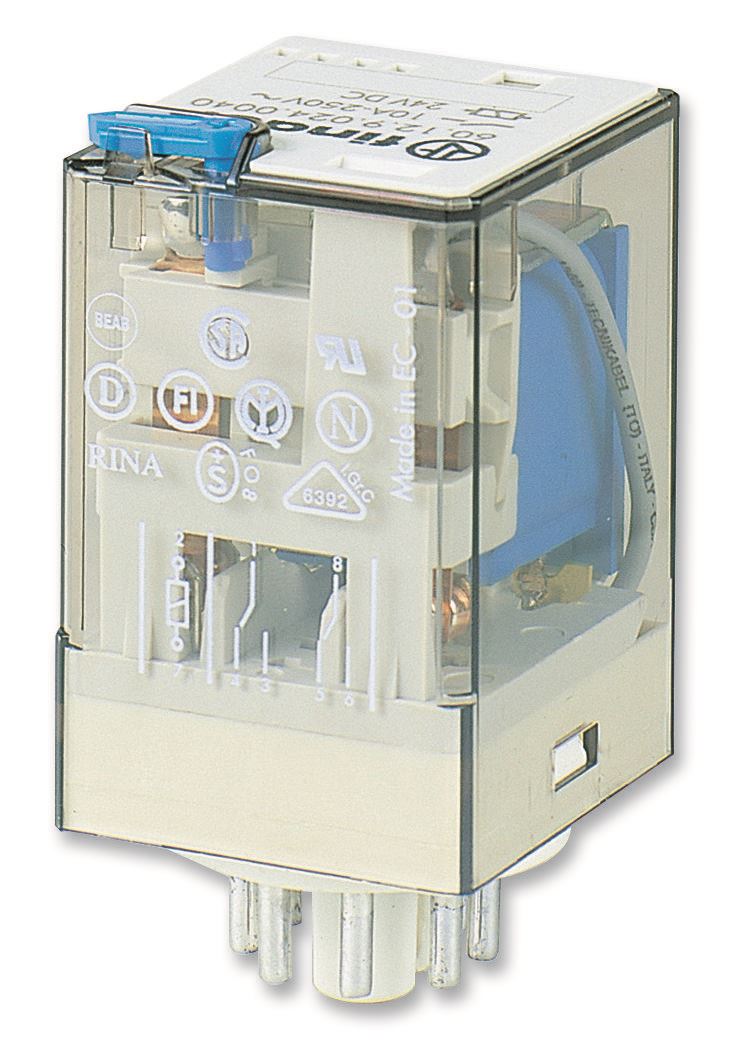 Finder Relé DPDT 10A 230V AC