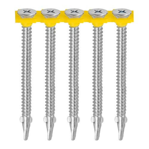Timco ברגים מאוגדים מעץ למתכת, ראש שקוע, קצה כנפיים, 4.8x44 מ''מ (1000 יח')