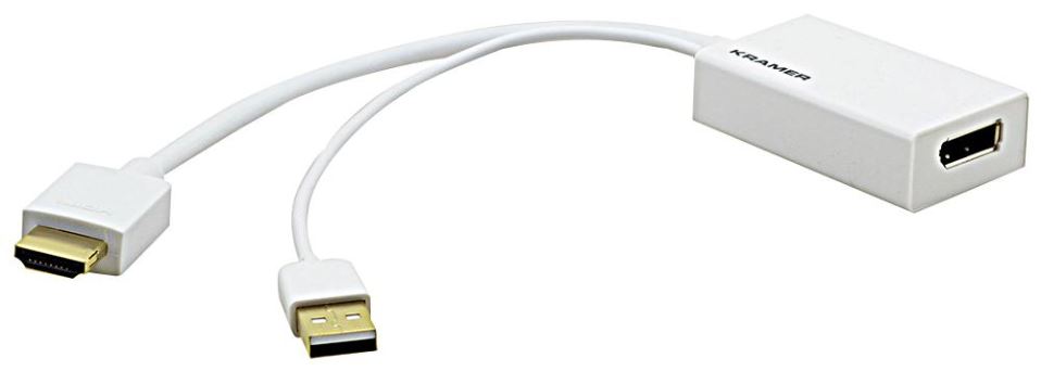 Adaptateur HDMI vers DisplayPort KRAMER, 4K 30Hz, HDCP 2.0