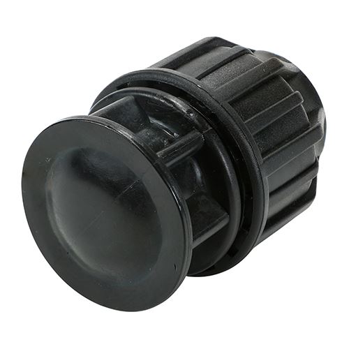 Timco 20mm Black Plastic End Plug for Pipework