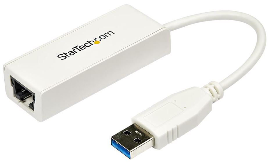 STARTECH - Penyesuai USB 3.0 ke Ethernet Gigabit, Putih