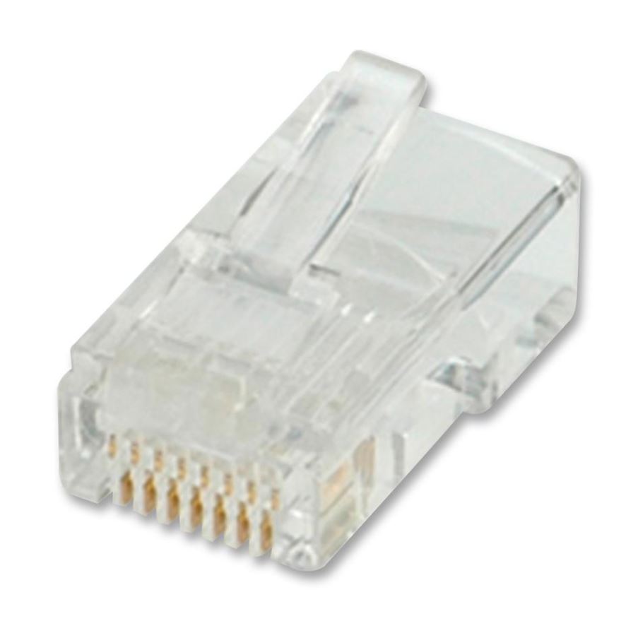 ROLINE Unshielded Cat5e RJ45 Plug 8P8C for Stranded Wire - 10 Pack