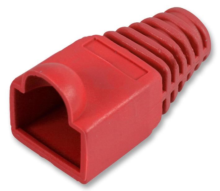PRO POWER - Πτέρνες Αντιπτώσεων 6mm Κόκκινες για RJ45, Συσκευασία 10 τεμ.
