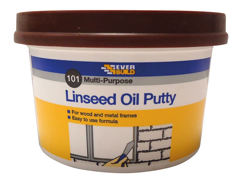 Everbuild Sika 101 Multifunctionele Lijnolie Kit, Bruin, 500g
