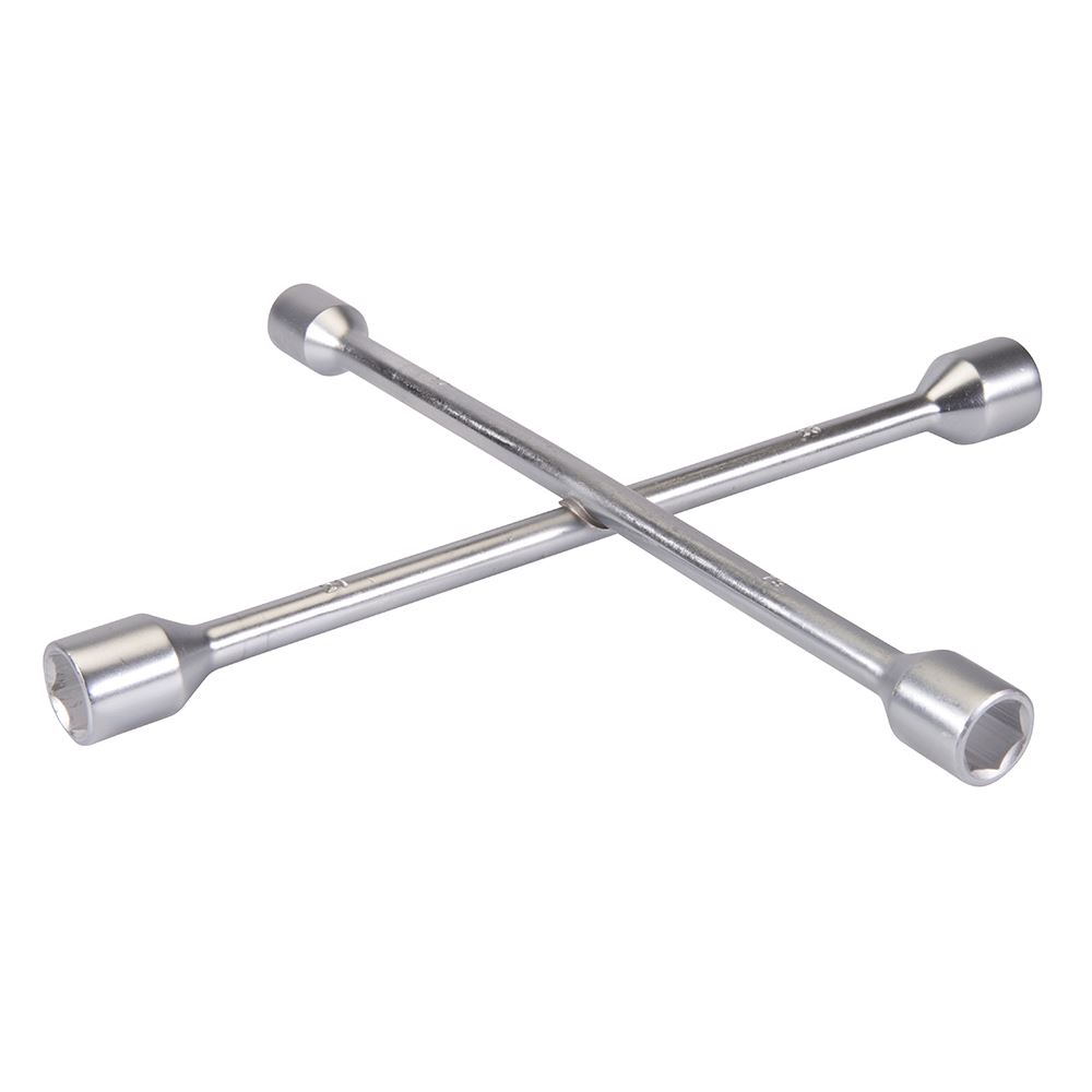 Silverline Llave de Cruz Multifunción, 17/19/21/23mm