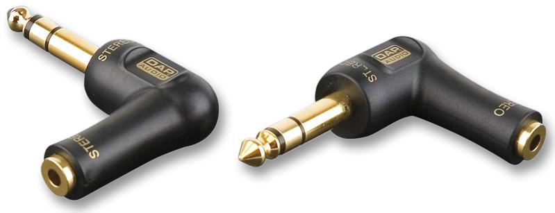 Adaptateur audio XCALIBER, 3,5 mm vers 6,35 mm, plaqué or