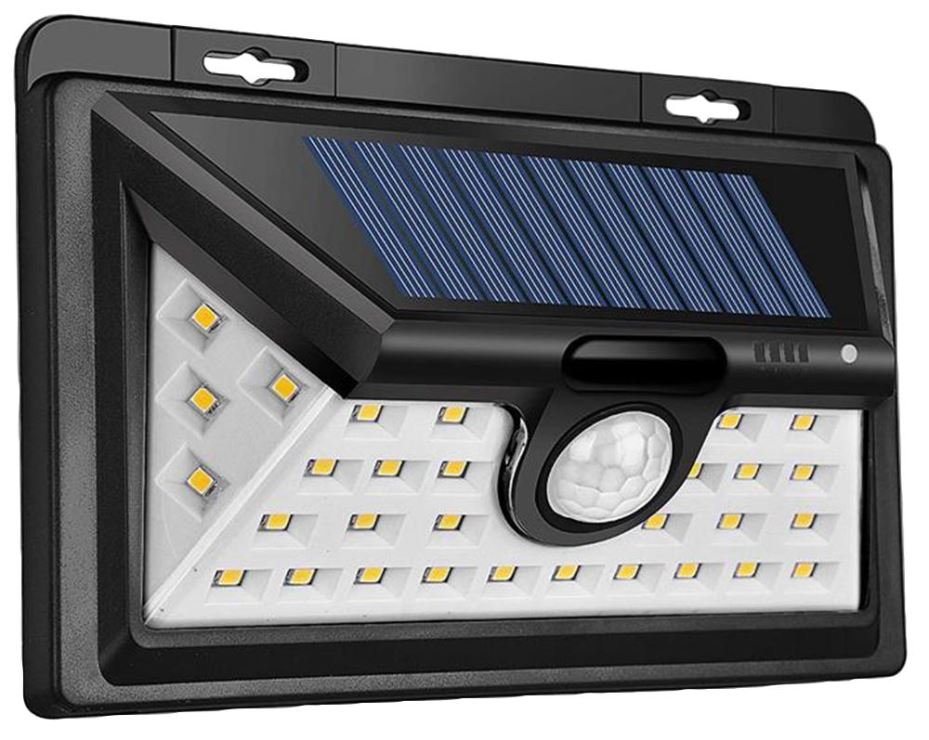 PRO ELEC IP65 Outdoor 34 LED Solar Security Light with PIR