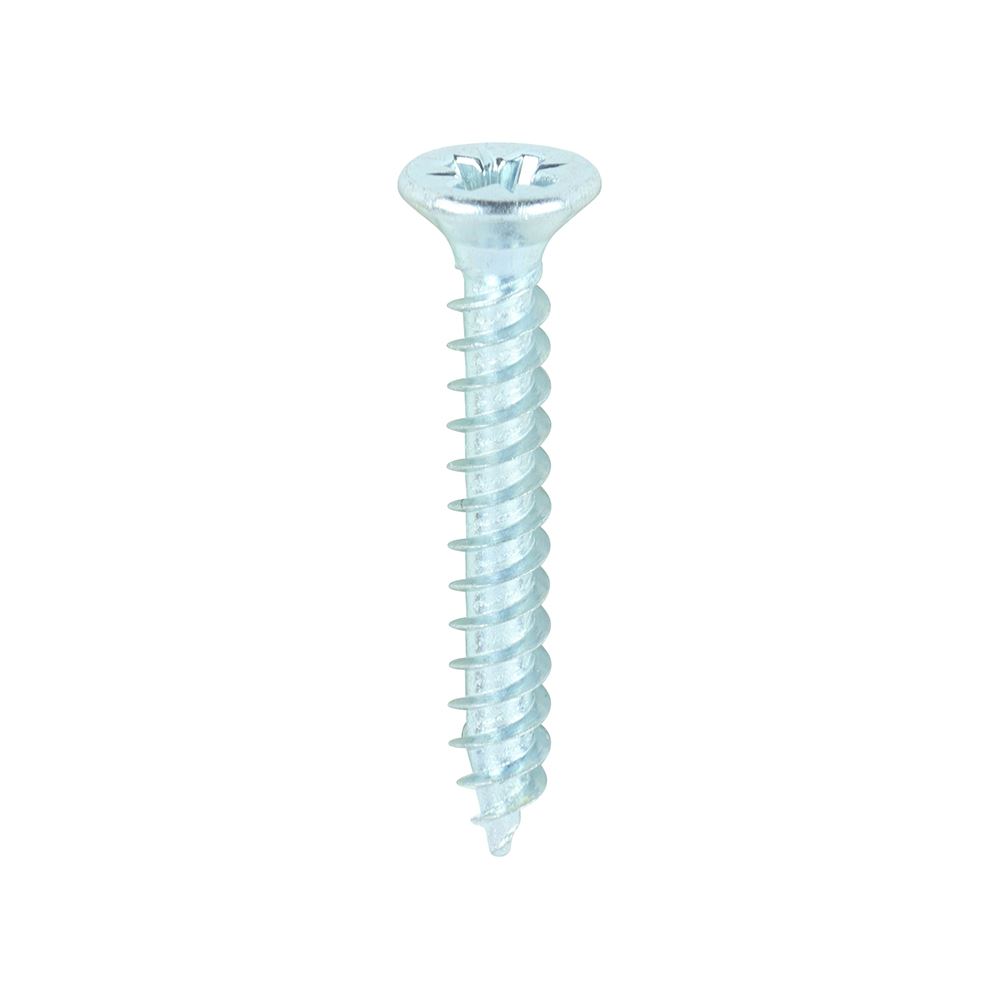 Vis à bois double filetage Timco, PZ, double fraisure, zinc (6 x 1 – 200 pièces