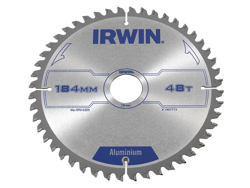 IRWIN プロフェッショナル アルミニウム丸のこ刃 184mm x 30mm 48T TCG