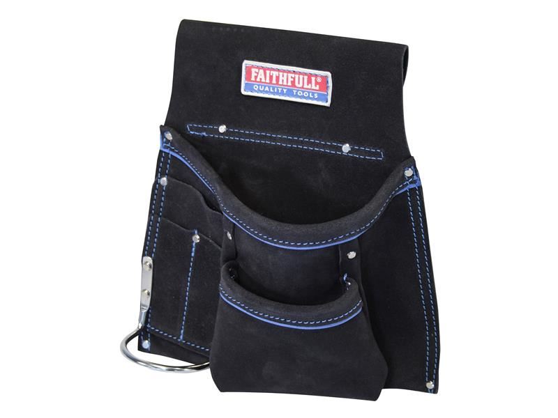 Faithfull Single Tool & Nail Pouch in Suede, 250 x 280mm