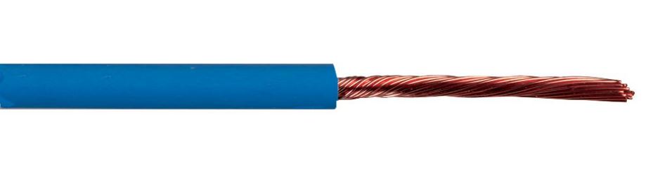 PRO POWER Cable Tri-Rated Para Cuadros Eléctricos 0,50mm² Azul, Carrete 500m