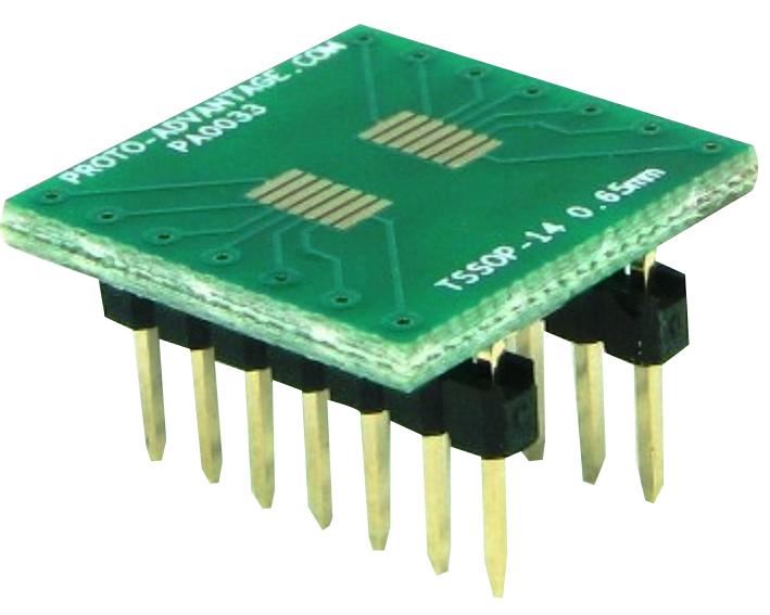 PROTO ADVANTAGE TSSOP14 to DIP14 Adaptor, 0.65mm