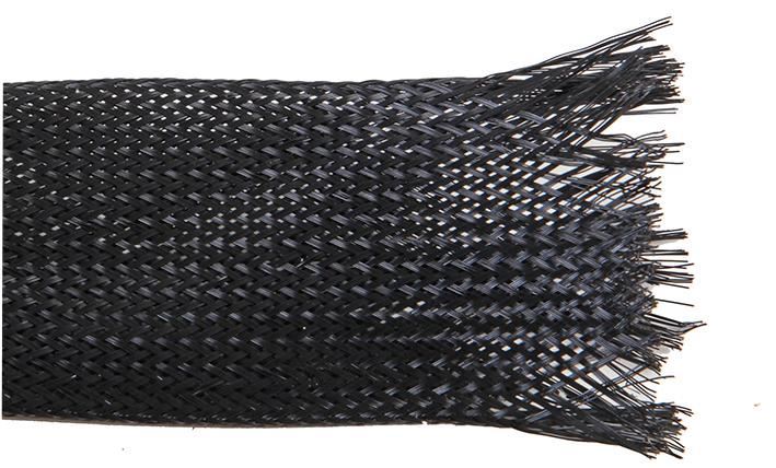 PRO POWER - Expandierbare Polyester-Sleeve 32mm schwarz, 25m