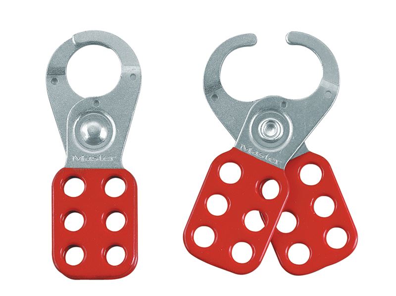 Master Lock - Porte-cadenas d'arrêt standard en acier rouge, 25mm, kit de verou