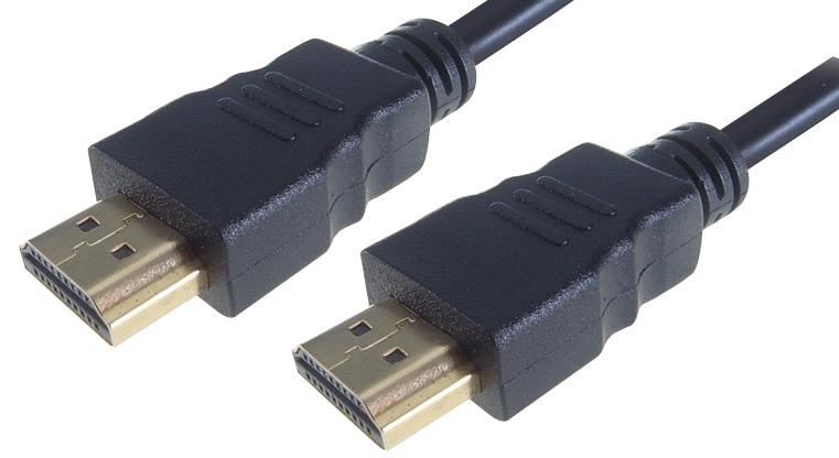 Computer Gear 4K HDMI Cable, Gold Connectors, 2m Black
