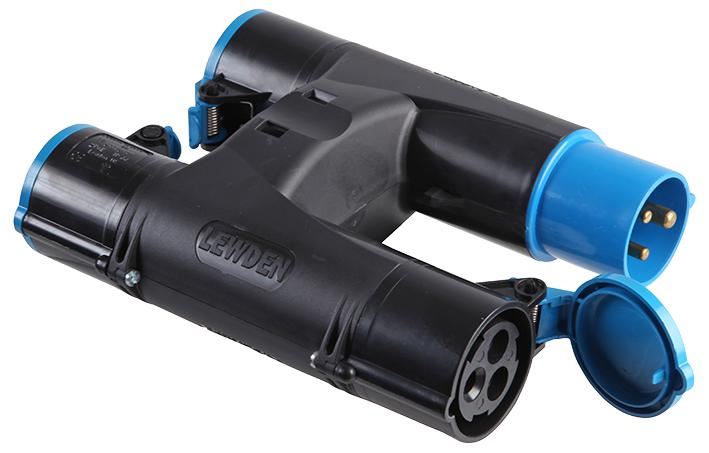 LEWDEN Divisor de Potencia Splitline 3 Salidas, 16A 240V IP44