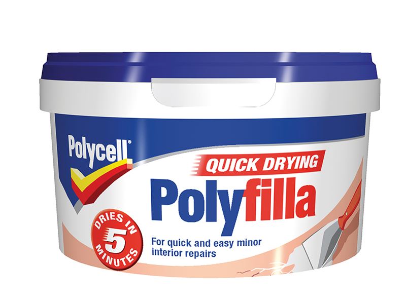 Polycell Multipurpose Quick Drying Polyfilla, 500g Tub