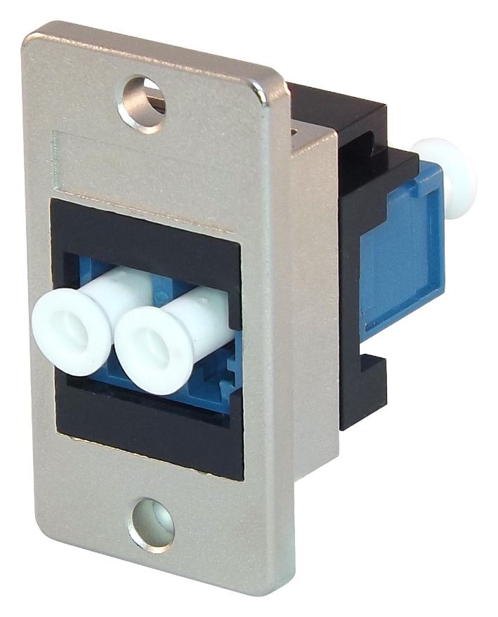 TUK Panel Mount LC-LC Female-Female Fibre Coupler, Single Mode Duplex