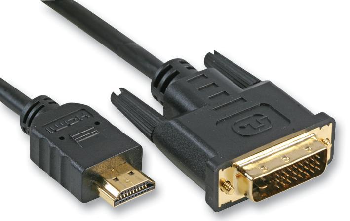 PRO SIGNAL HDMI to DVI-D Cable, 10m, Gold Connectors, Black