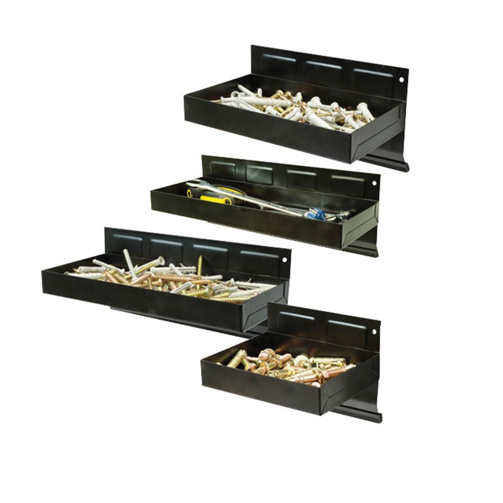 Silverline Magnetic Tool Tray Set, 4-Piece (150-310mm), Steel