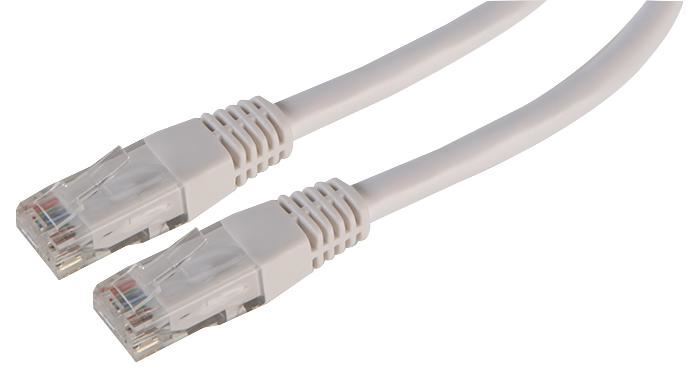 PRO SIGNAL Cat6 RJ45 Ethernet Patchkabel, UTP, 5m, Wit