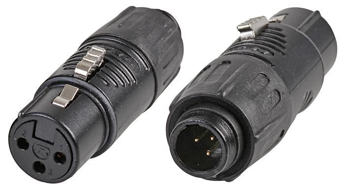 REAN Adattatore Mini XLR 3-Pin a Presa XLR