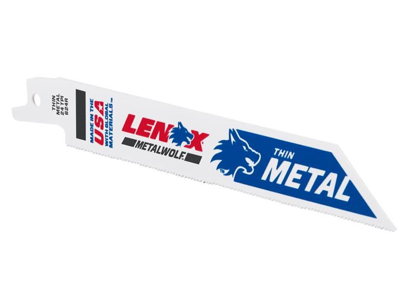 Lames de scie alternative LENOX MetalWolf à tranchant ondulé, 152 mm, lot de 5