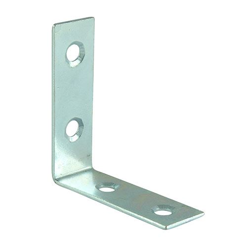 Timco Équerres d'angle, Zinc, 25x25x16mm (Lot de 4)