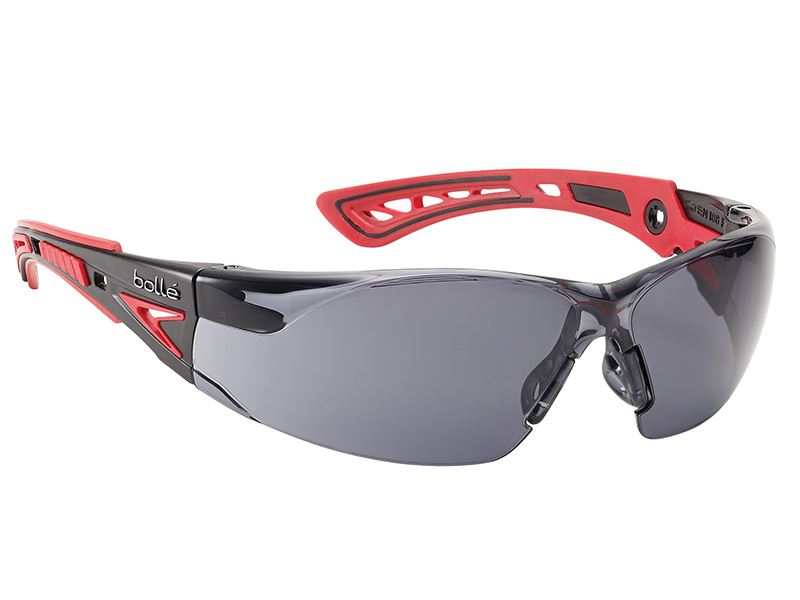 Bollé Safety Occhiali Protettivi RUSH+ PLATINUM con Lenti Fumè