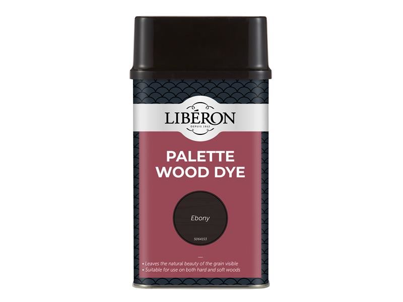 Liberon Tinta per Legno Palette Ebano, Base Acqua, 500ml